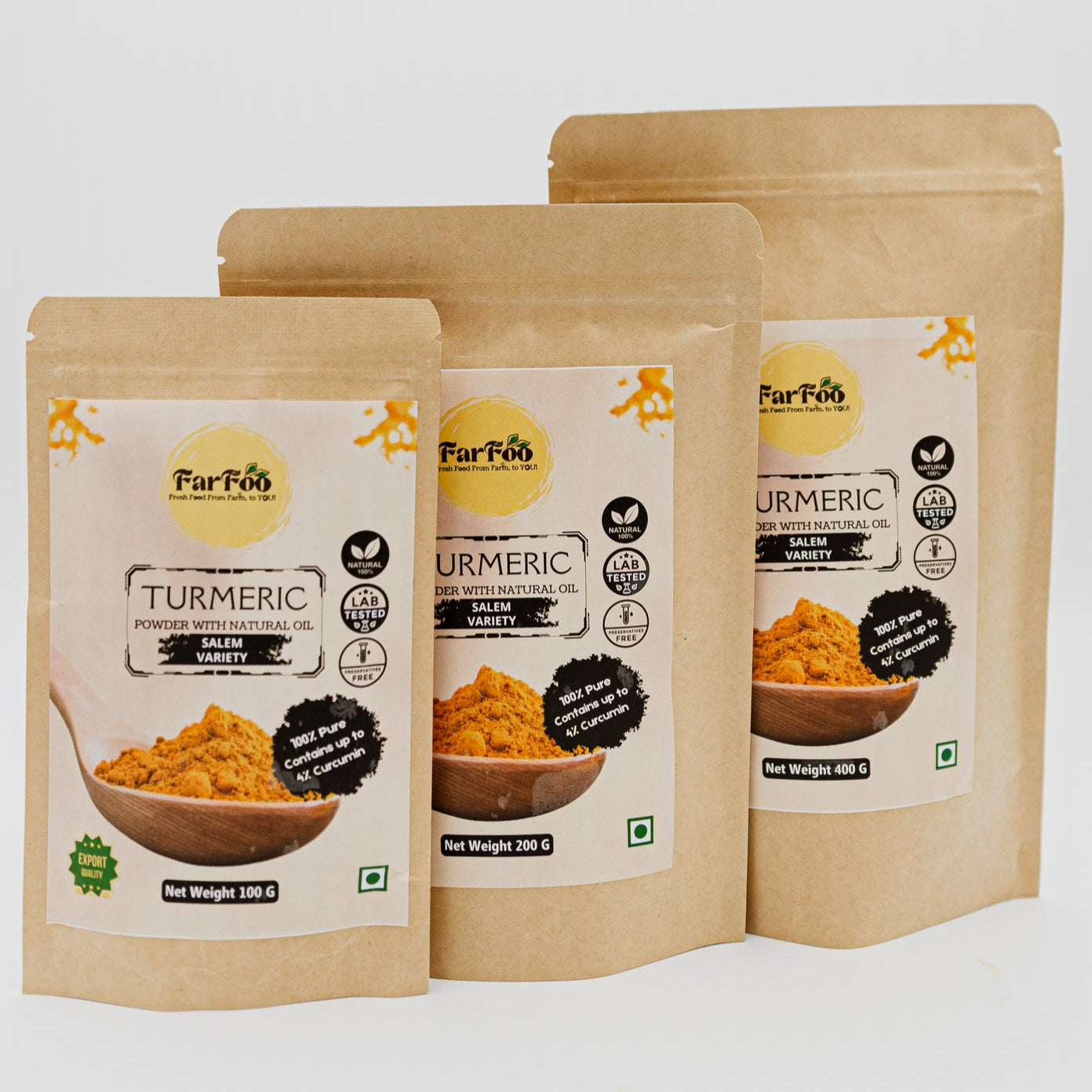 FarFoo Turmeric Powder/Haldi Powder 200G