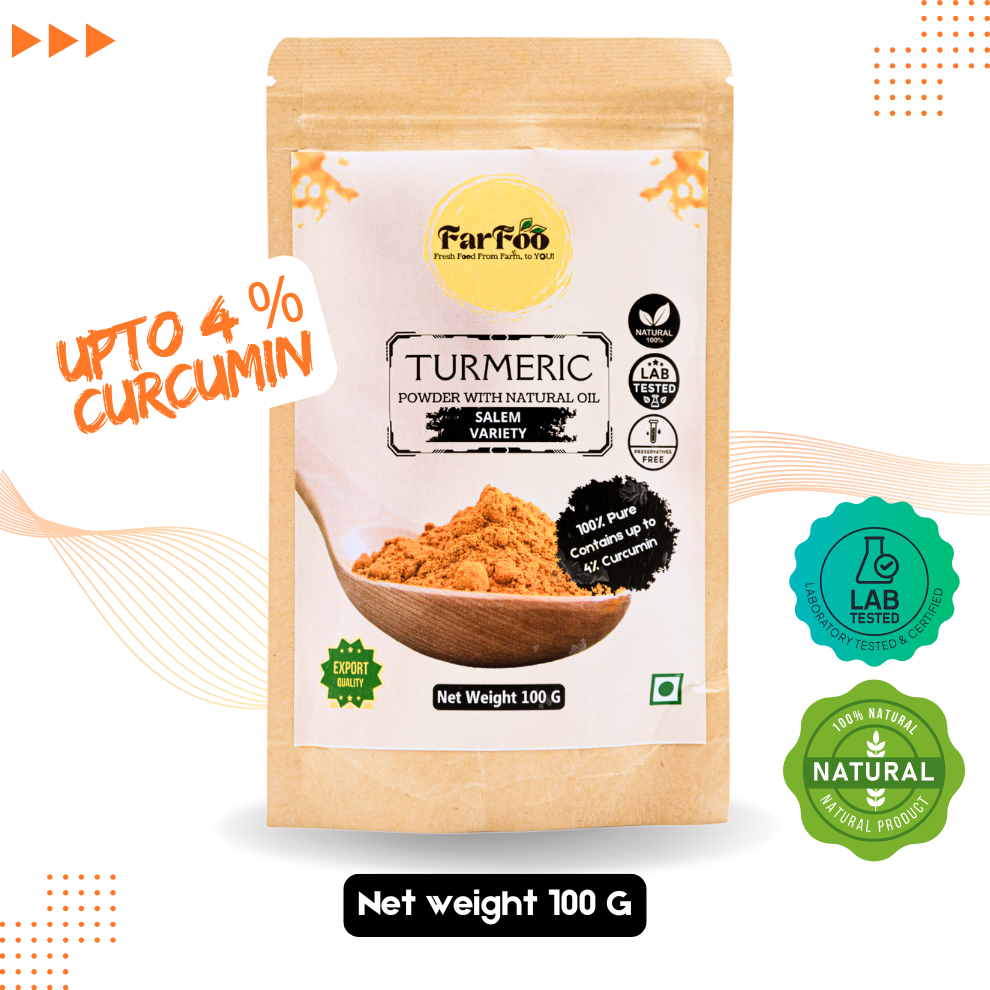FarFoo Turmeric Powder/Haldi Powder 100G